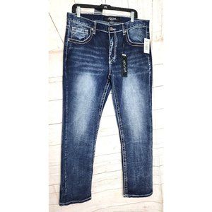 True Luck Classic Stretch Comfort Engineered Movement Enhanced Blue Jeans